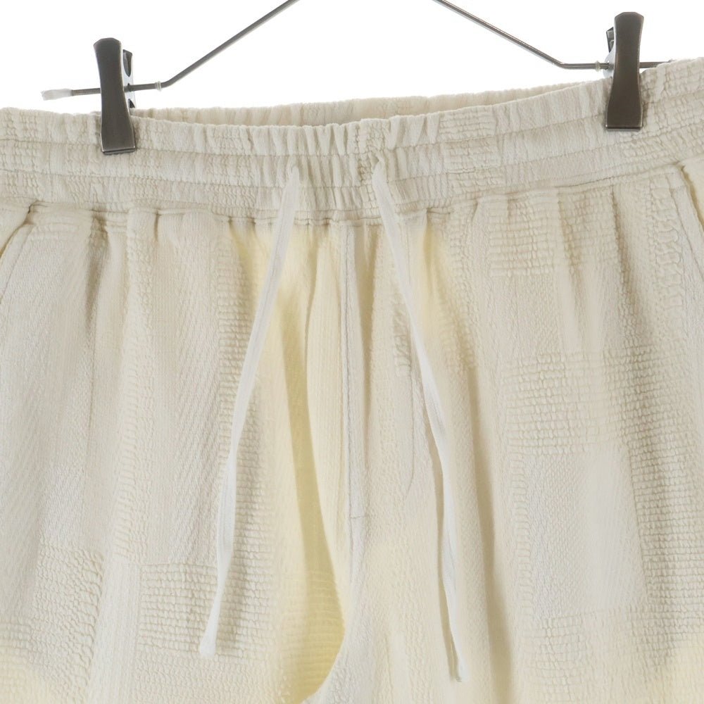 KITH(キス) 24SS Geometric Knit Elmhurst Pant ジオメトリックニットロングパンツ アイボリー
