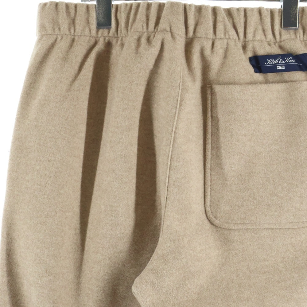 KITH(キス) ドローストリングイージースラックスパンツ ベージュ