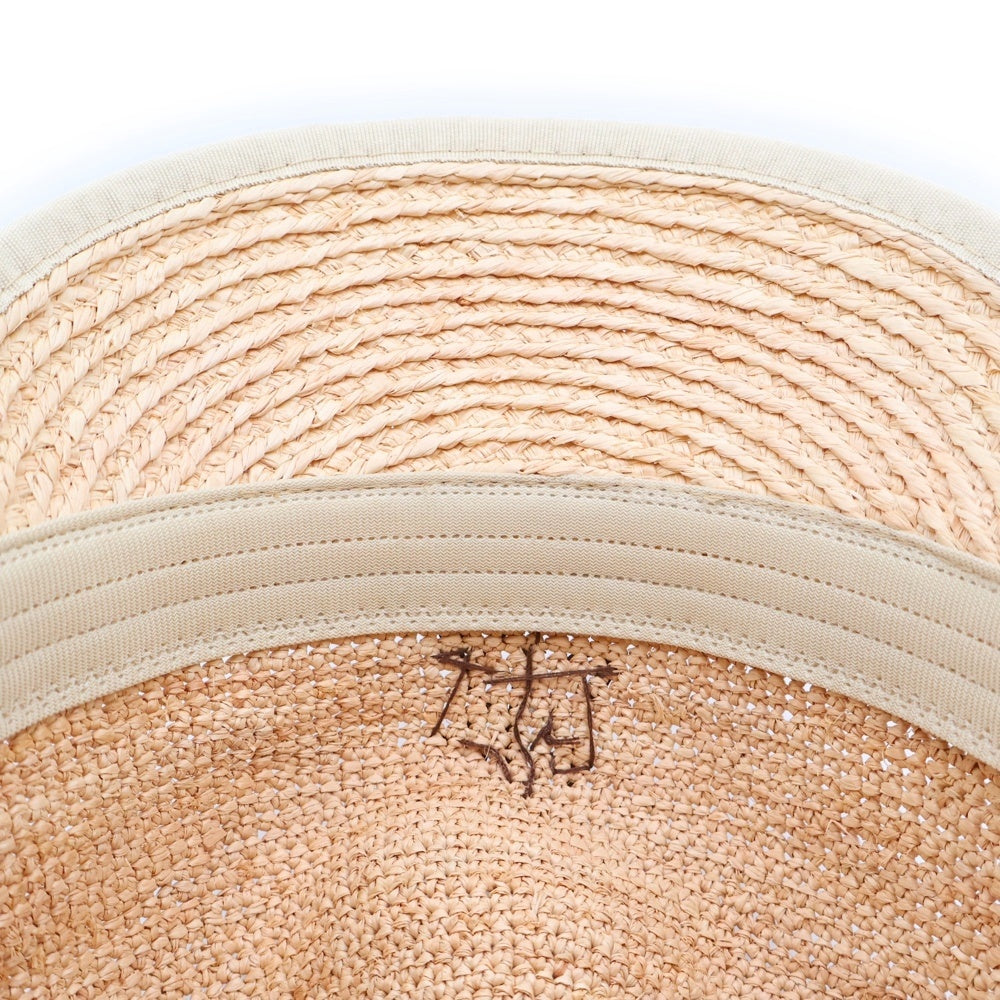 KITH(キス) 24SS Raffia Cap ワンポイントロゴラフィアキャップ 帽子 ナチュラル