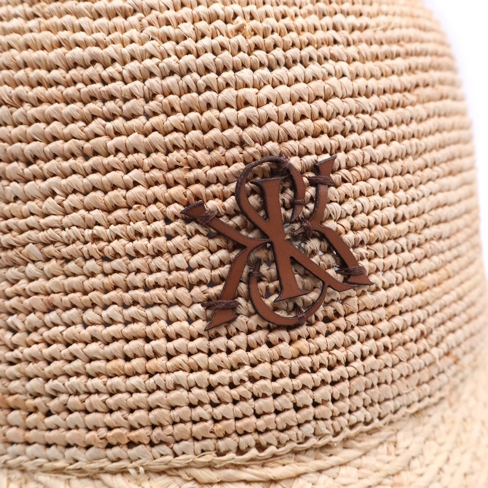 KITH(キス) 24SS Raffia Cap ワンポイントロゴラフィアキャップ 帽子 ナチュラル
