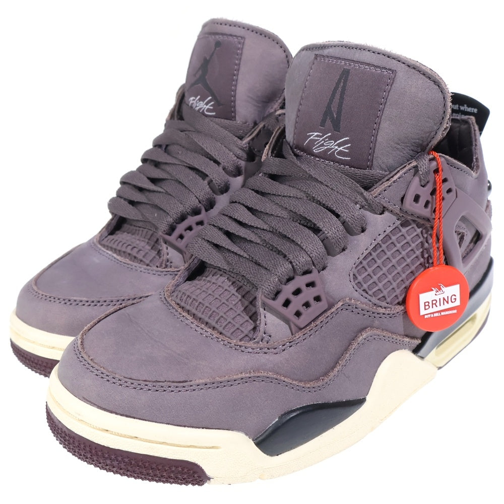 NIKE(ナイキ) ×A MA MANIERE AIR JORDAN 4 VIOLET ORE DV6773-220 エアジョーダン4 バイオレット オレ ハイカットスニーカー ブラウン US4/23.0cm レディース
