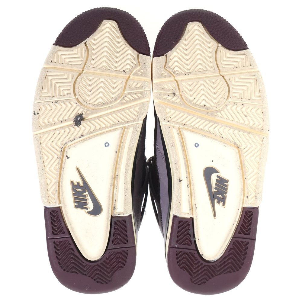 NIKE(ナイキ) ×A MA MANIERE AIR JORDAN 4 VIOLET ORE DV6773-220 エアジョーダン4 バイオレット オレ ハイカットスニーカー ブラウン US4/23.0cm レディース