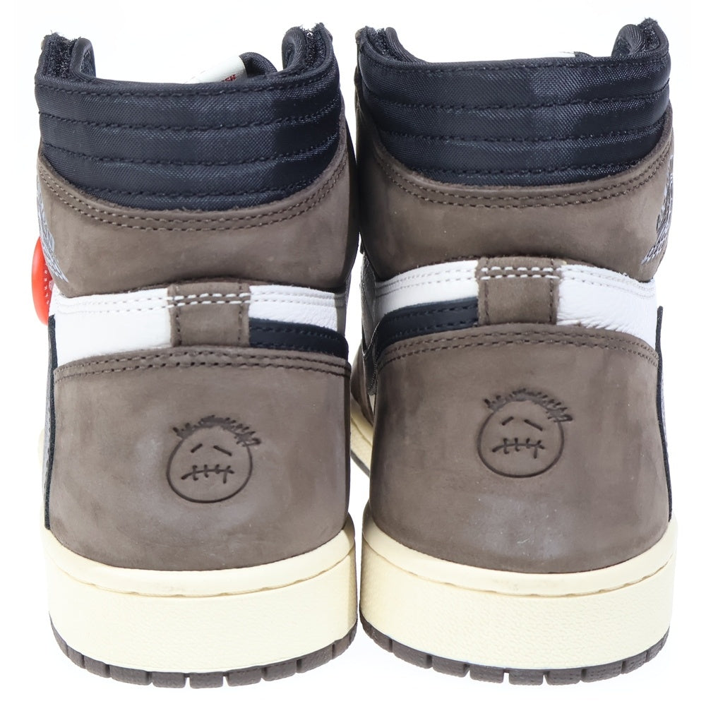 NIKE(ナイキ) ×TRAVIS SCOTT AIR JORDAN 1 RETRO HIGH OG TS SP CD4487-100 トラヴィススコット エアジョーダン1 レトロ ダークモカ ハイカットスニーカー US9/27cm