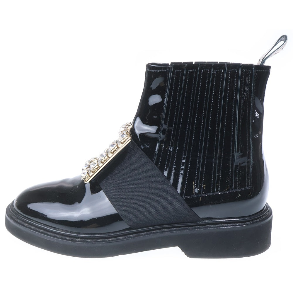 Roger Vivier(ロジェヴィヴィエ) ヴィヴ レンジャー バックルアンクルブーツ RVW54825210 ブラック レディース