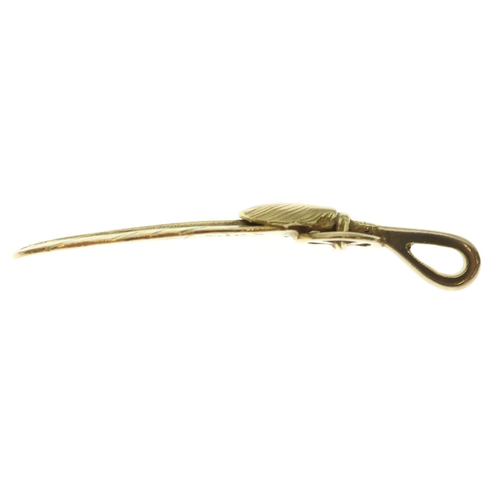 goro's(ゴローズ) 全金ハートホイールフェザー小 ペンダントトップ ゴールド BGA057