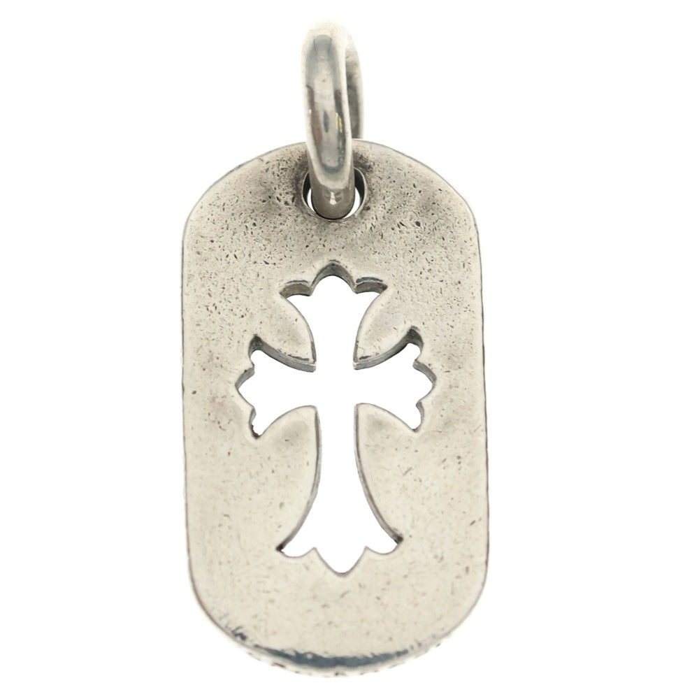 CHROME HEARTS(クロムハーツ) D TAG SML CO CRS OLD カットアウトクロスドッグタグ スモール ペンダントトップ シルバー BCA242