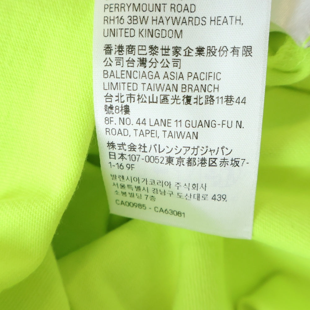 BALENCIAGA(バレンシアガ) 24SS PARIS SOCCER サッカーシリーズ テクニカルジャージー半袖Tシャツ 777705 TPVR5 イエロー
