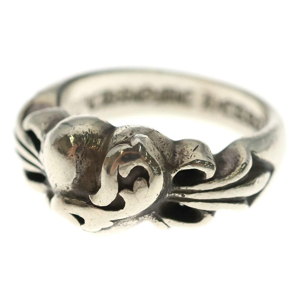 CHROME HEARTS(クロムハーツ) FLRL CRS HRT フローラルハートリング シルバー