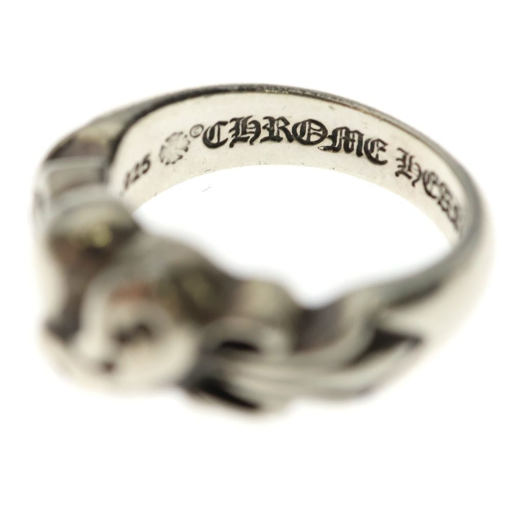 CHROME HEARTS(クロムハーツ) FLRL CRS HRT フローラルハートリング シルバー