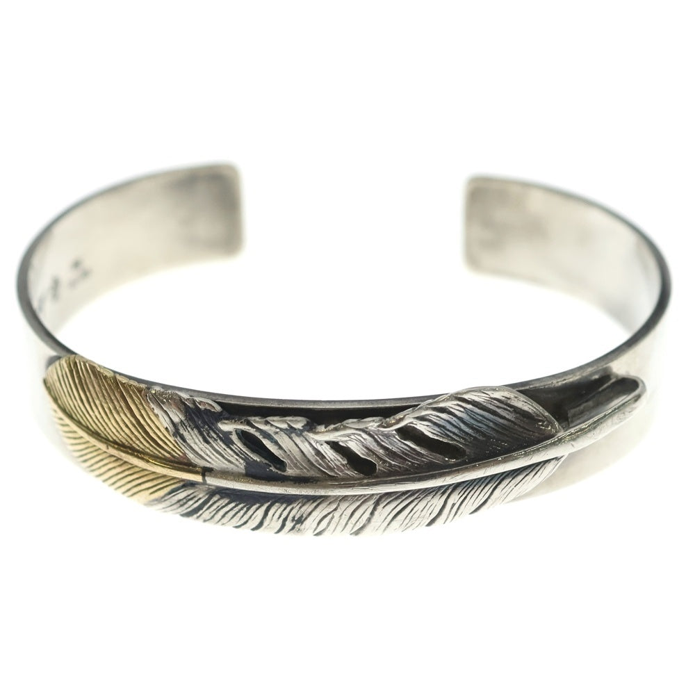 TADY & KING(タディアンドキング) 特大SVフェザー剣先K18平打ちバングル シルバー/ゴールド