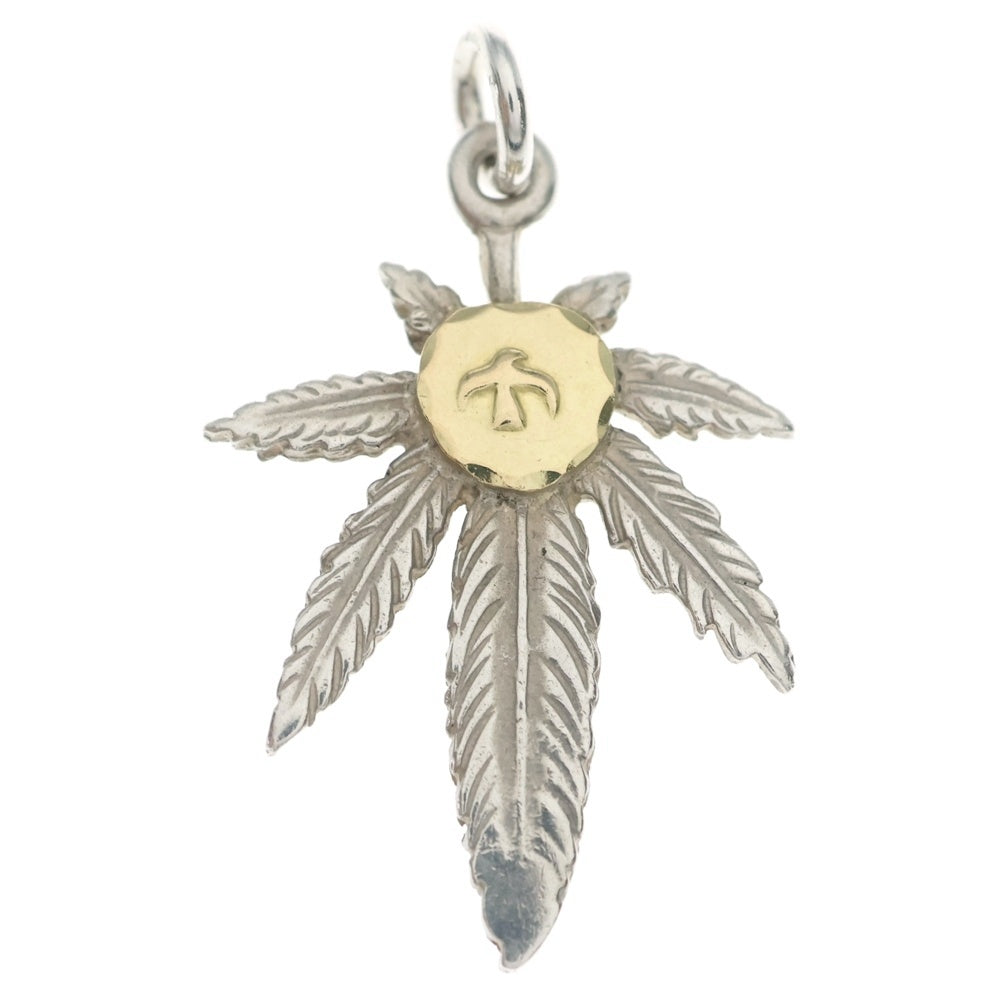 goro's(ゴローズ) K18付きグラス大 ペンダントトップ シルバー/ゴールド BGA174