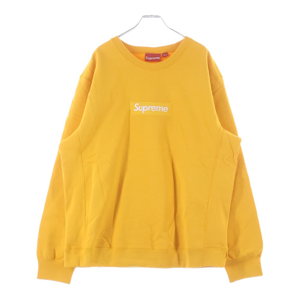 SUPREME(シュプリーム) 18AW Box Logo Crewneck ボックス ロゴ クルーネックスウェットトレーナー イエロー