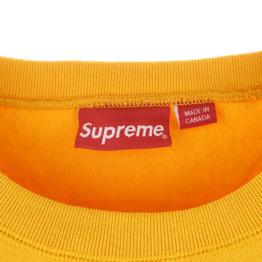 SUPREME(シュプリーム) 18AW Box Logo Crewneck ボックス ロゴ クルーネックスウェットトレーナー イエロー