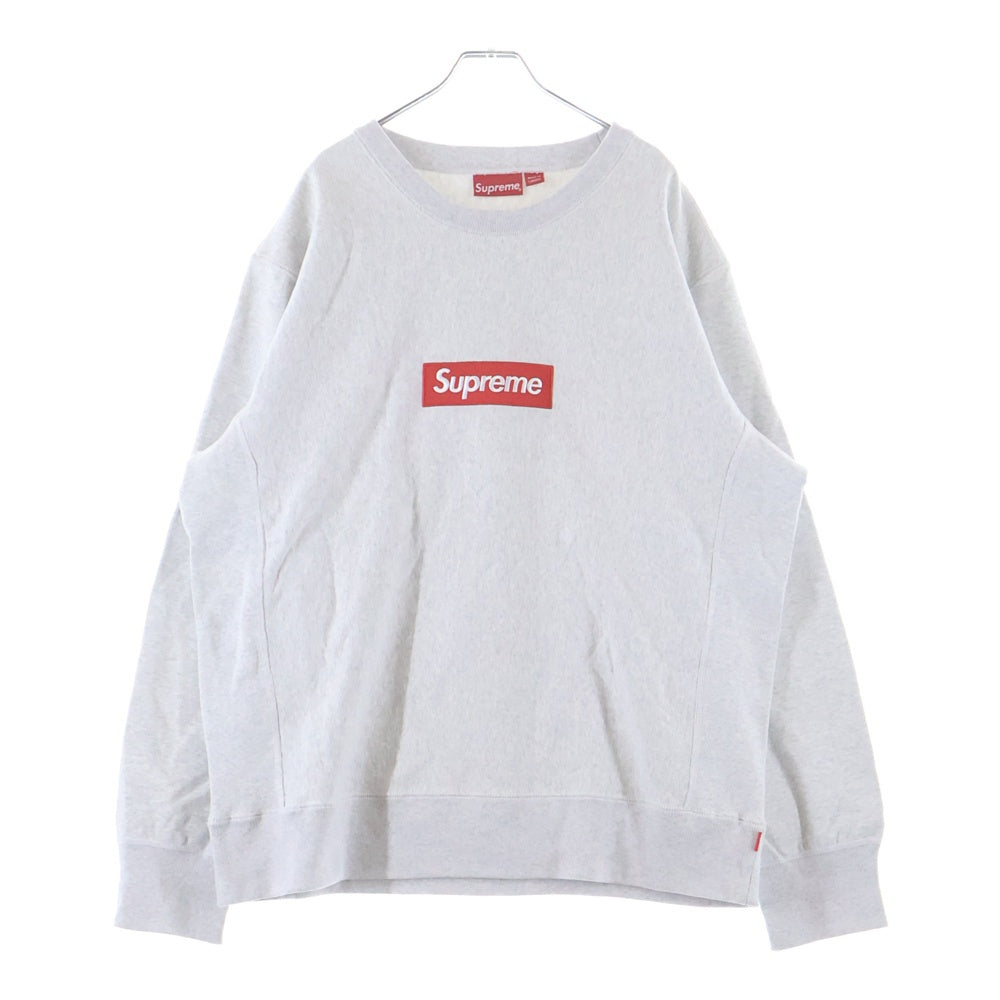 SUPREME(シュプリーム) 18AW Box Logo Crewneck ボックス ロゴ クルーネックスウェットトレーナー グレー