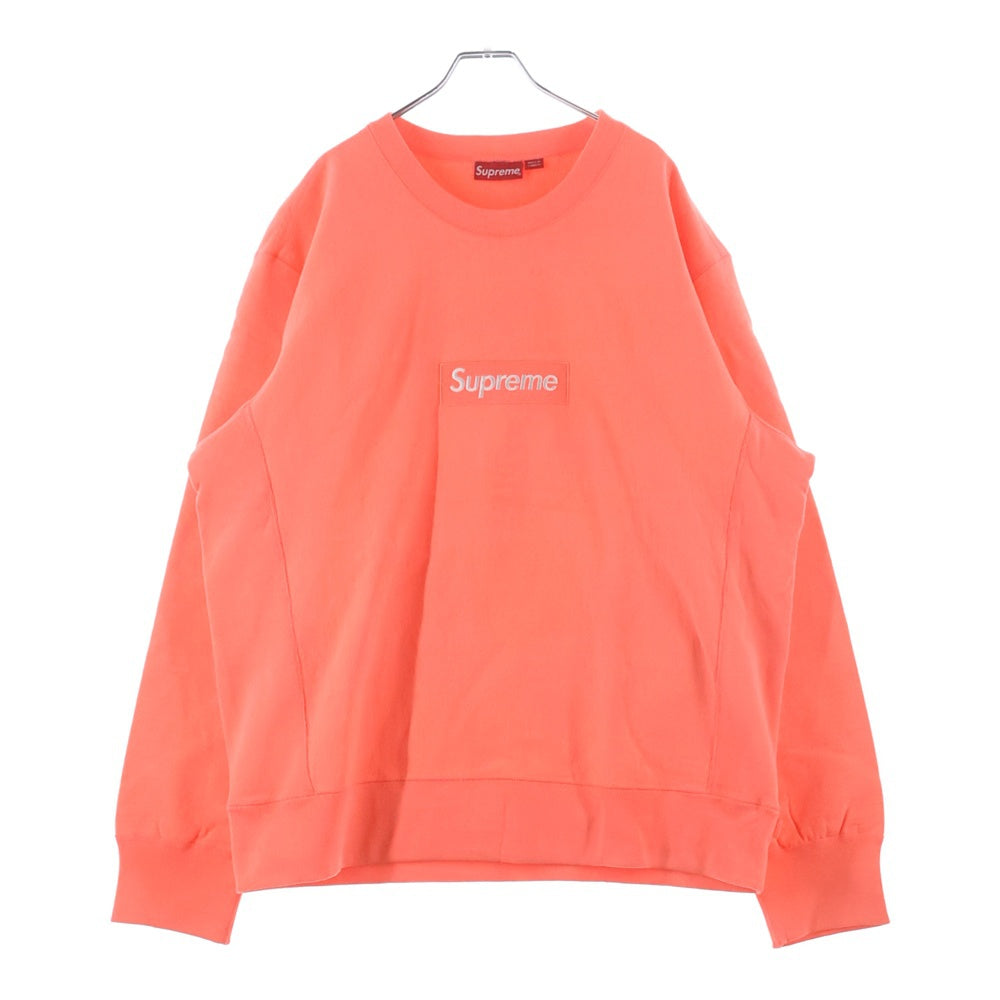 SUPREME(シュプリーム) 18AW Box Logo Crewneck ボックス ロゴ クルーネックスウェットトレーナー ピンク