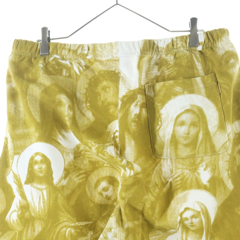SUPREME(シュプリーム) 18AW Jesus and Mary Sweatpant ジーザス アンド メリー 総柄 スウェットロングパンツ イエロー/ホワイト