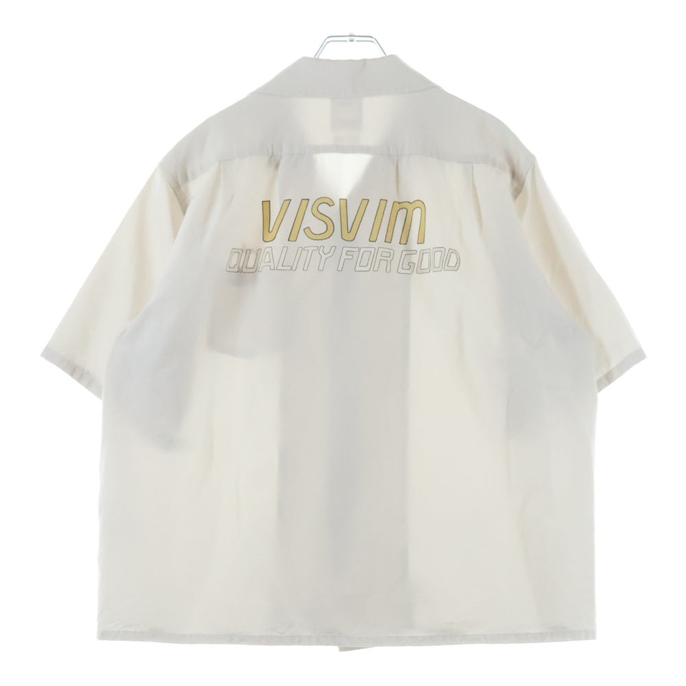 VISVIM ヴィスヴィム 25SS KEESEY SP SHIRT S/S ウール×シルクプリント半袖シャツ 0125105011013 ホワイト VISVIM(ヴィスヴィム) 25SS KEESEY SP SHIRT S/S ウール×シルク