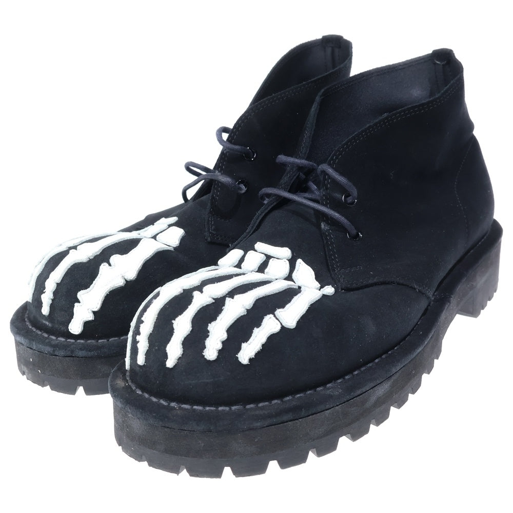 TAKAHIROMIYASHITA The SoloIst.(タカヒロミヤシタザソロイスト) 24SS×KIDS LOVE GAITE chukka boots bone キッズラブゲイト ボーンチャッカブーツ st0003SS24 ブラック