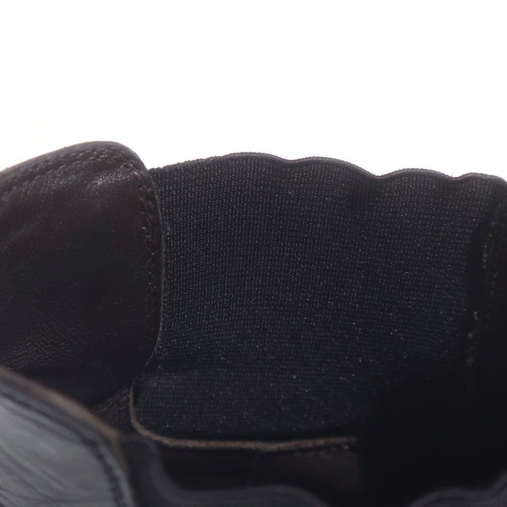 BOTTEGA VENETA(ボッテガヴェネタ) タイヤアンクル サイドゴアチェルシーブーツ ブラック/レッド