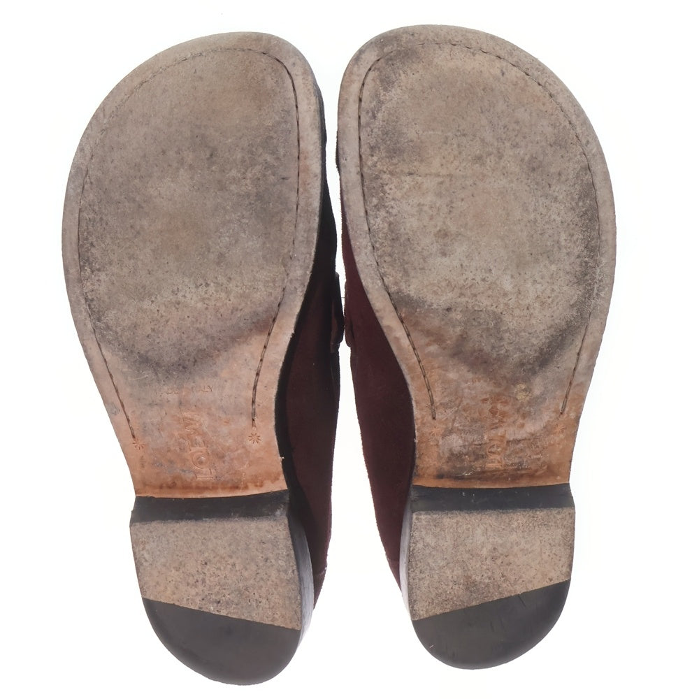 LOEWE(ロエベ) CAMPO カンポ スエードレザーローファー シューズ ボルドー