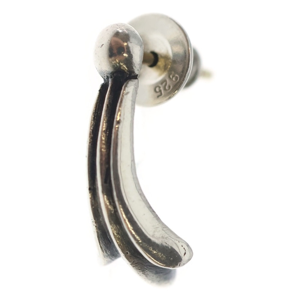 CHROME HEARTS(クロムハーツ) STUD CRSSTAL クロステイルスタッド ピアス シルバー