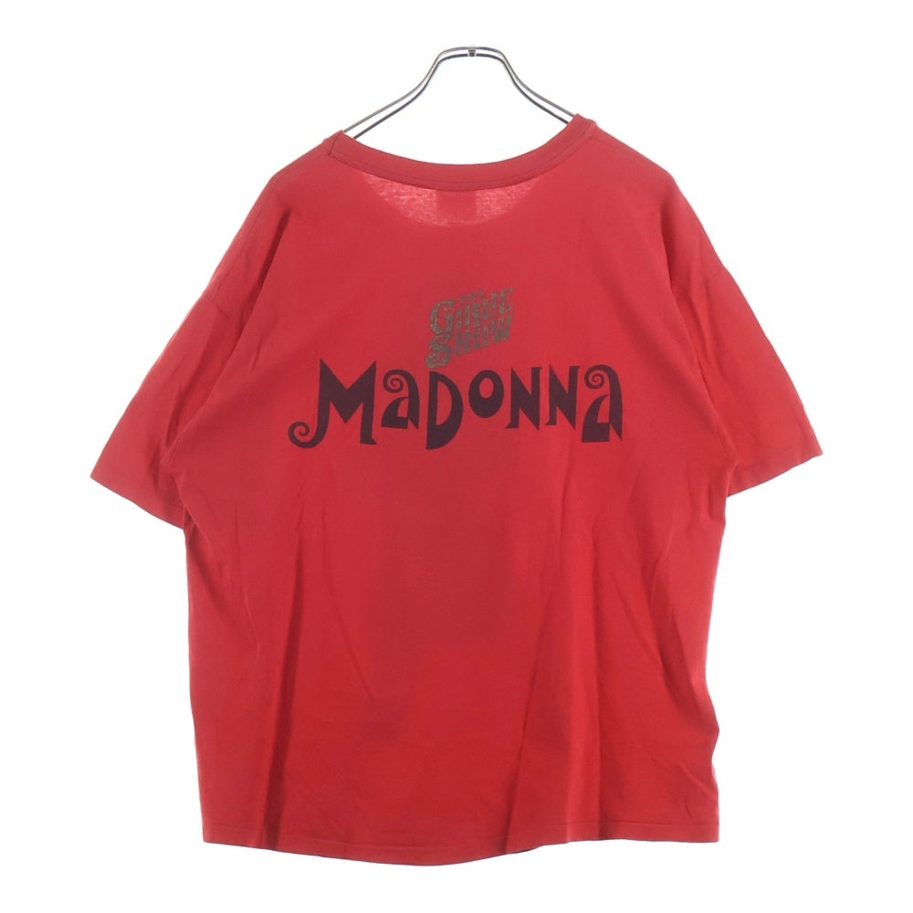 VINTAGE(ヴィンテージ) 90s MADONNA THE GIRLIE SHOW マドンナガールショープリント 半袖Tシャツ レッド