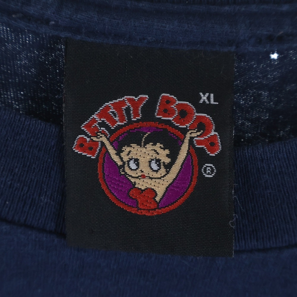 VINTAGE(ヴィンテージ) Berry Boop GOT SILK? ベティちゃん ガットシルクプリント 半袖Tシャツ ネイビー