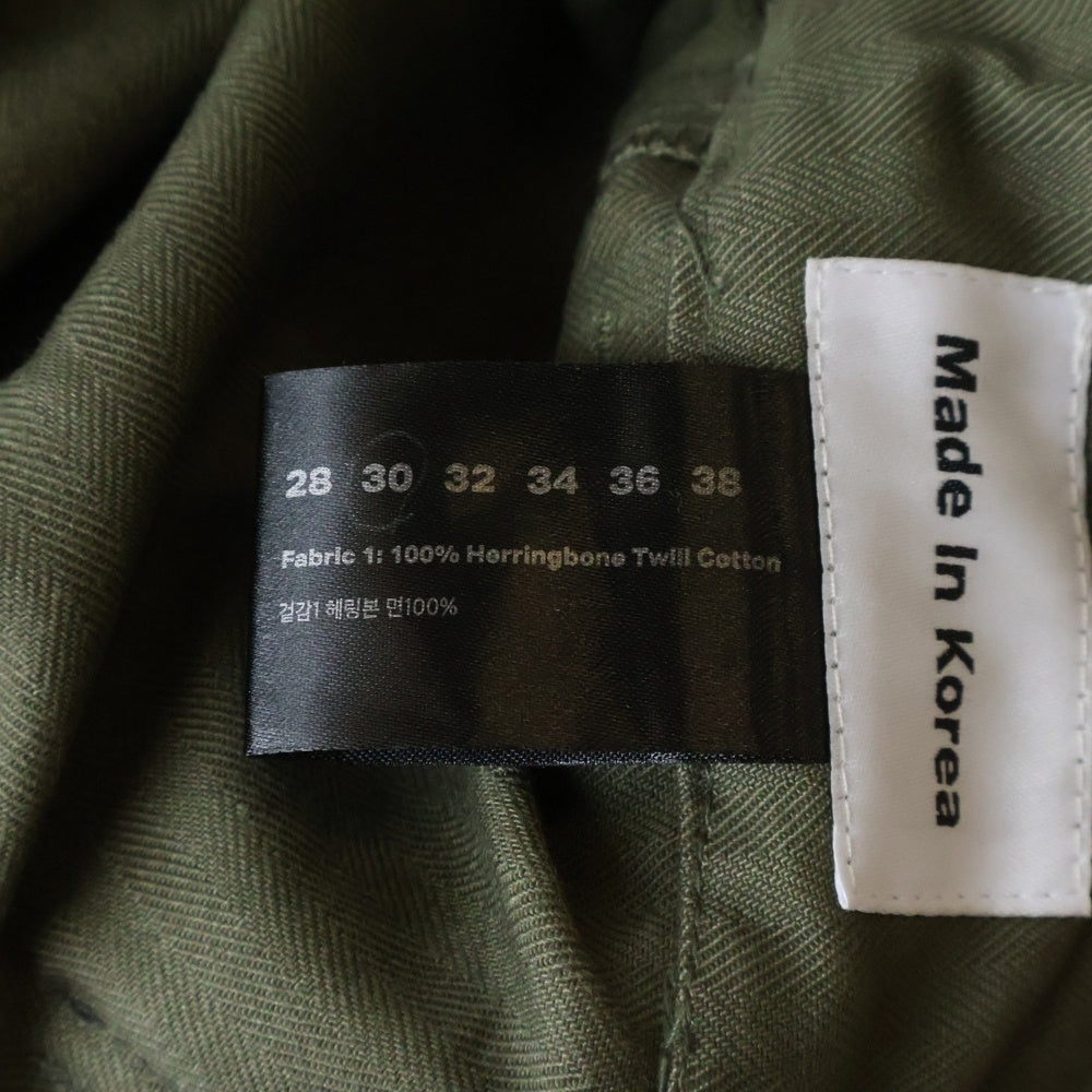 FFFPOSTALSERVICE(トリプルエフポスタルサービス) 25AW Double Layered Zip Trousers ダブルレイヤードトラウザーズパンツ FFFPSFW2518 グリーン