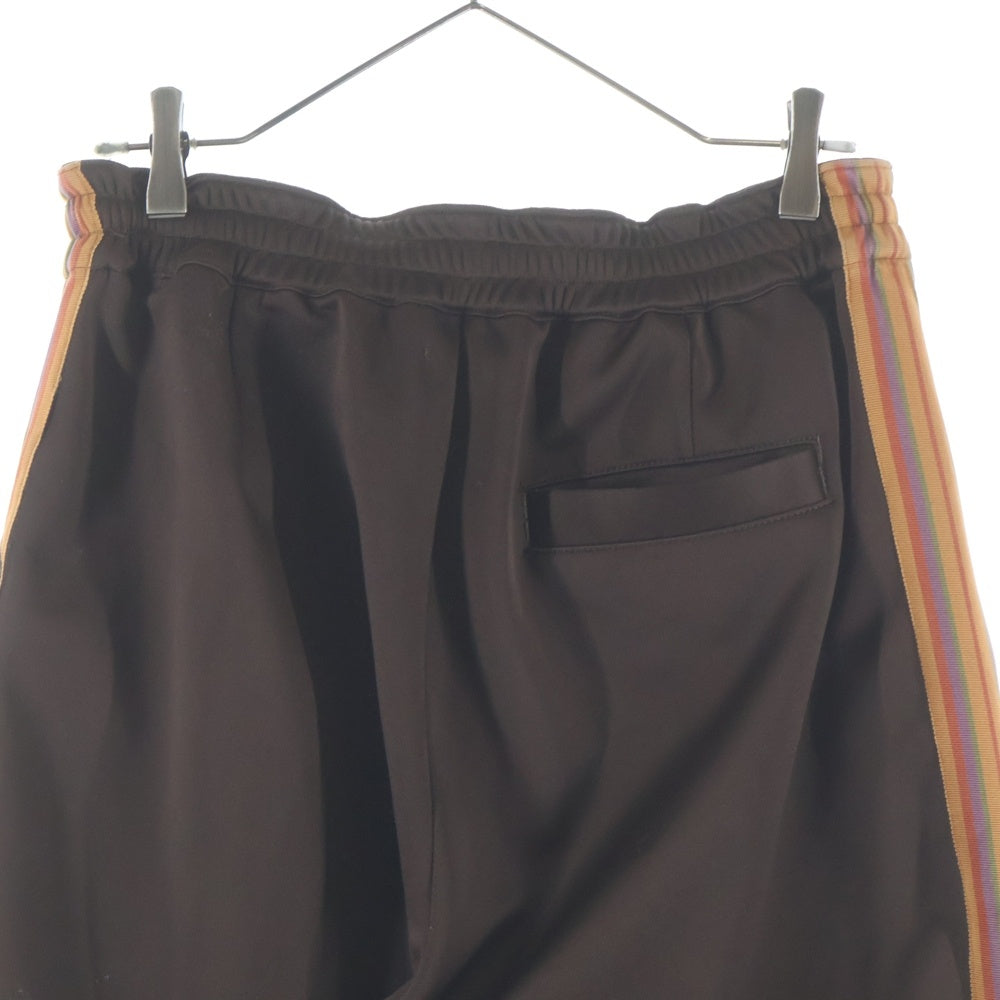 Leh(レー) WIDE TRACK PANTS サイドラインワイドトラックパンツ LEH886 ブラウン