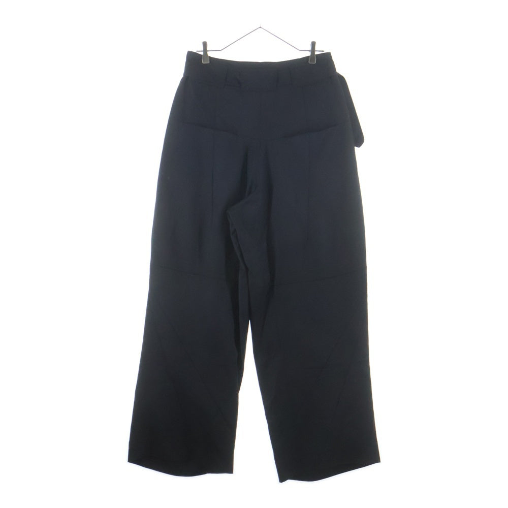 FFFPOSTALSERVICE(トリプルエフポスタルサービス) 25AW Wool Wide Belted Trousers ウールベルテッドトラウザーズパンツ FFFPSFW2516 ブラック