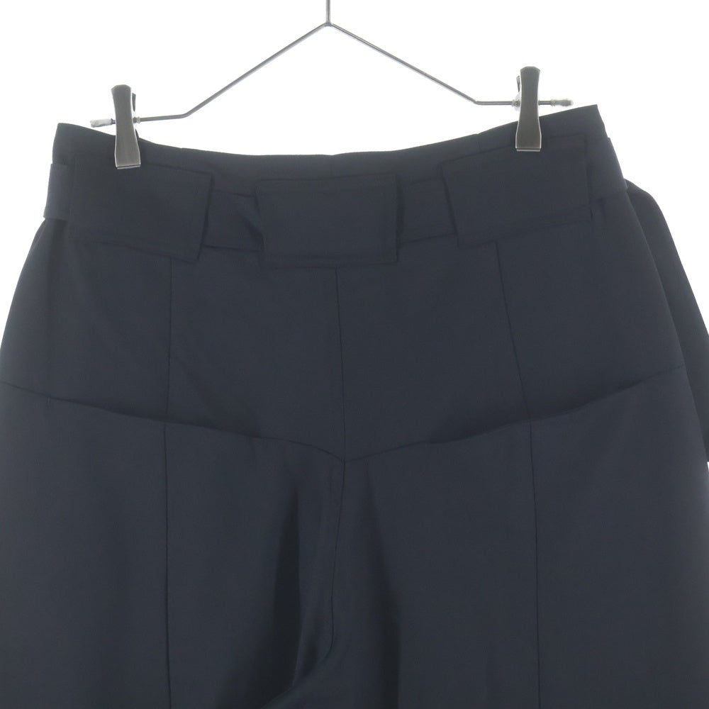 FFFPOSTALSERVICE(トリプルエフポスタルサービス) 25AW Wool Wide Belted Trousers ウールベルテッドトラウザーズパンツ FFFPSFW2516 ブラック
