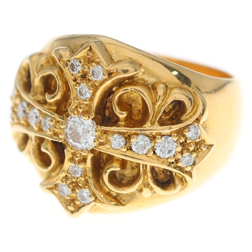 CHROME HEARTS(クロムハーツ) 22K KEEPER P/DIA キーパーリング PAVEダイヤ ゴールド BCA059