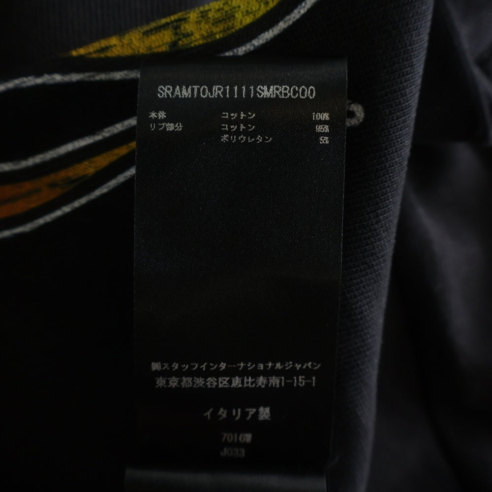 AMIRI(アミリ) 26SS MA Flames OS TEE フレイムプリントオーバーサイズ半袖Tシャツ AMTOJR1111 ブラック