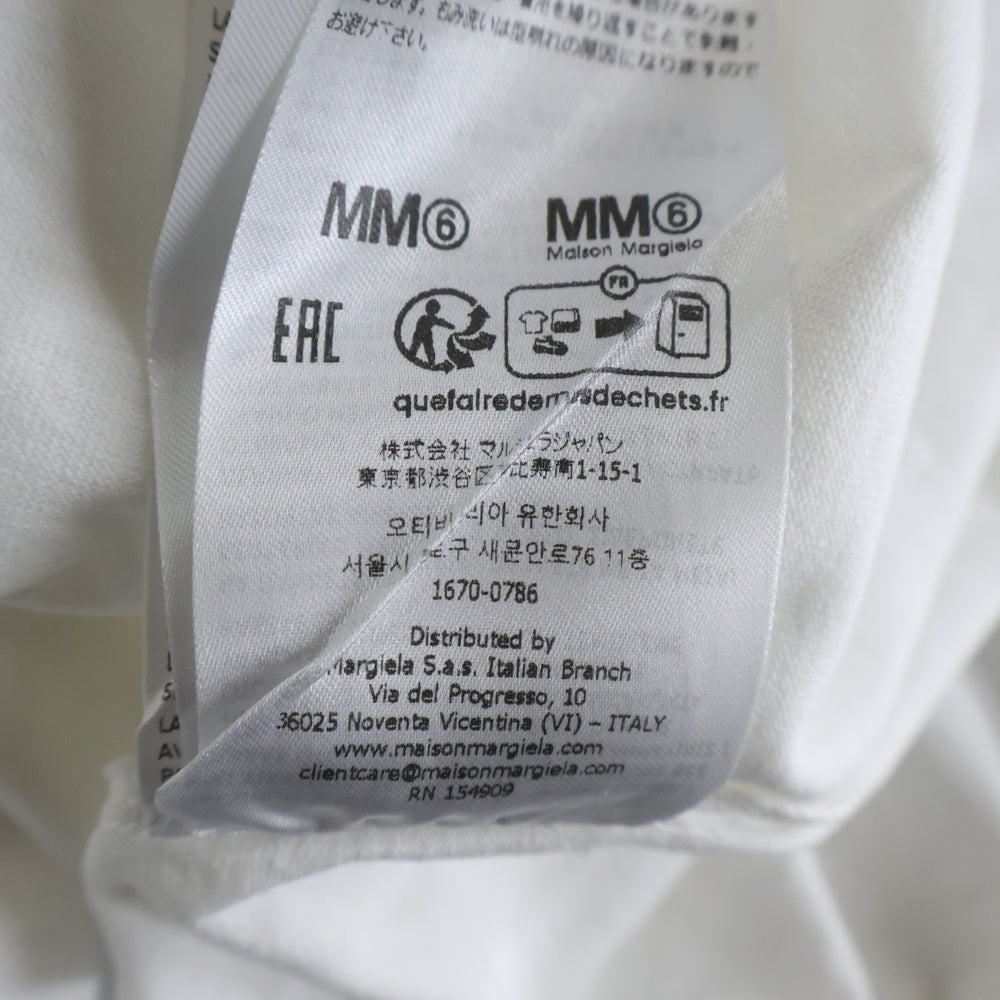 MM6 Maison Margiela(エムエムシックスメゾンマルジェラ) 26SS キーフォトプリント半袖Tシャツ SH0GC0068 ホワイト