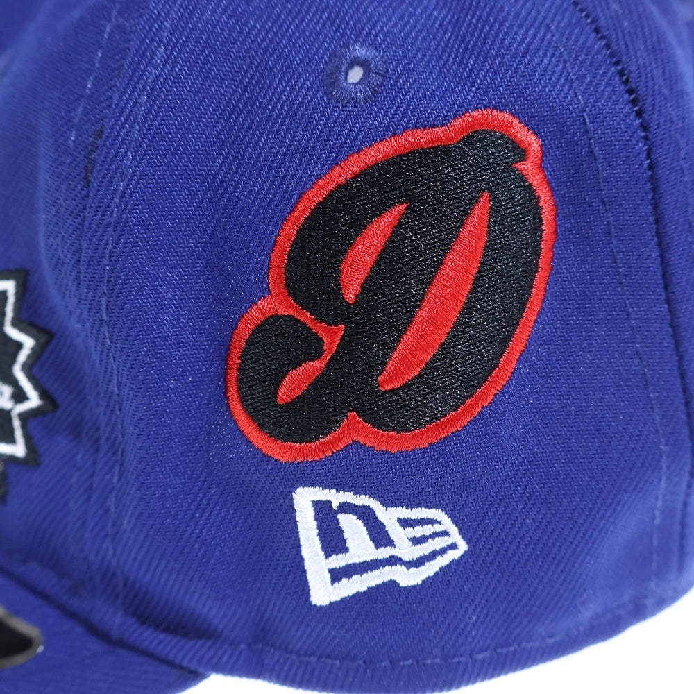 SAINT MICHAEL(セントマイケル) 25SS×NEW ERA 9FIFTY MLB NE CAP ニューエラ LAロゴスナップバックキャップ ネイビー