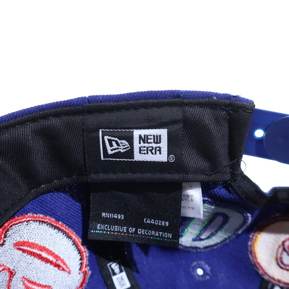 SAINT MICHAEL(セントマイケル) 25SS×NEW ERA 9FIFTY MLB NE CAP ニューエラ LAロゴスナップバックキャップ ネイビー