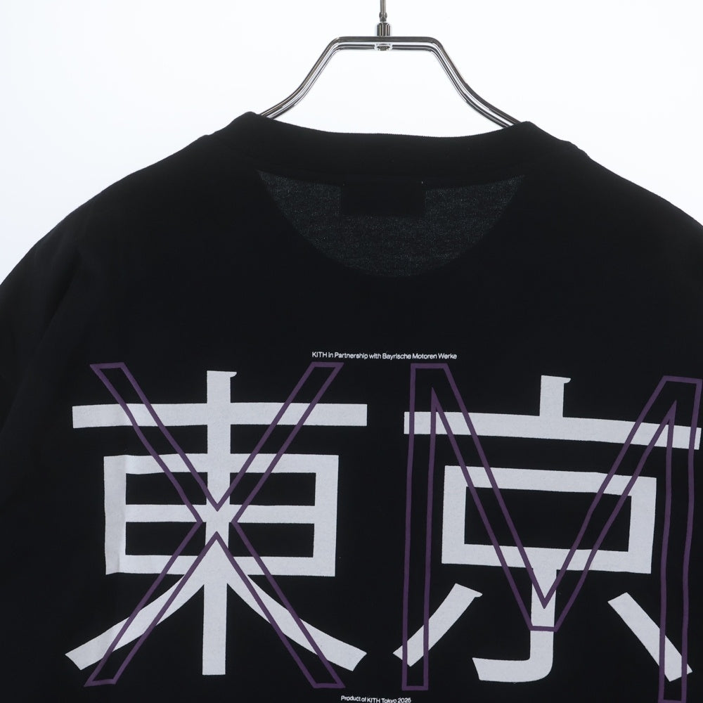 KITH(キス) ×BMW 東京 ロゴプリント半袖Tシャツ カットソー ブラック