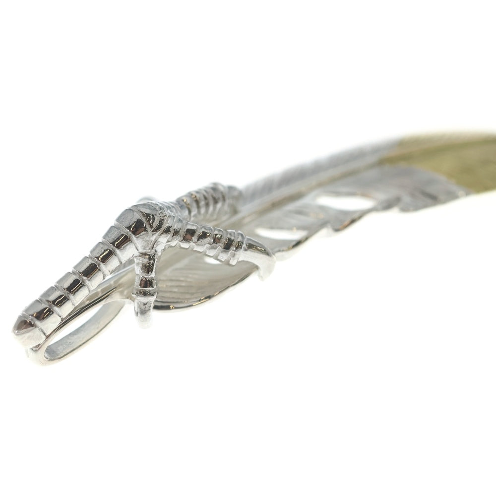 TADY & KING(タディアンドキング) 特大爪SVフェザー剣先K18 ペンダントトップ 左向き シルバー/ゴールド