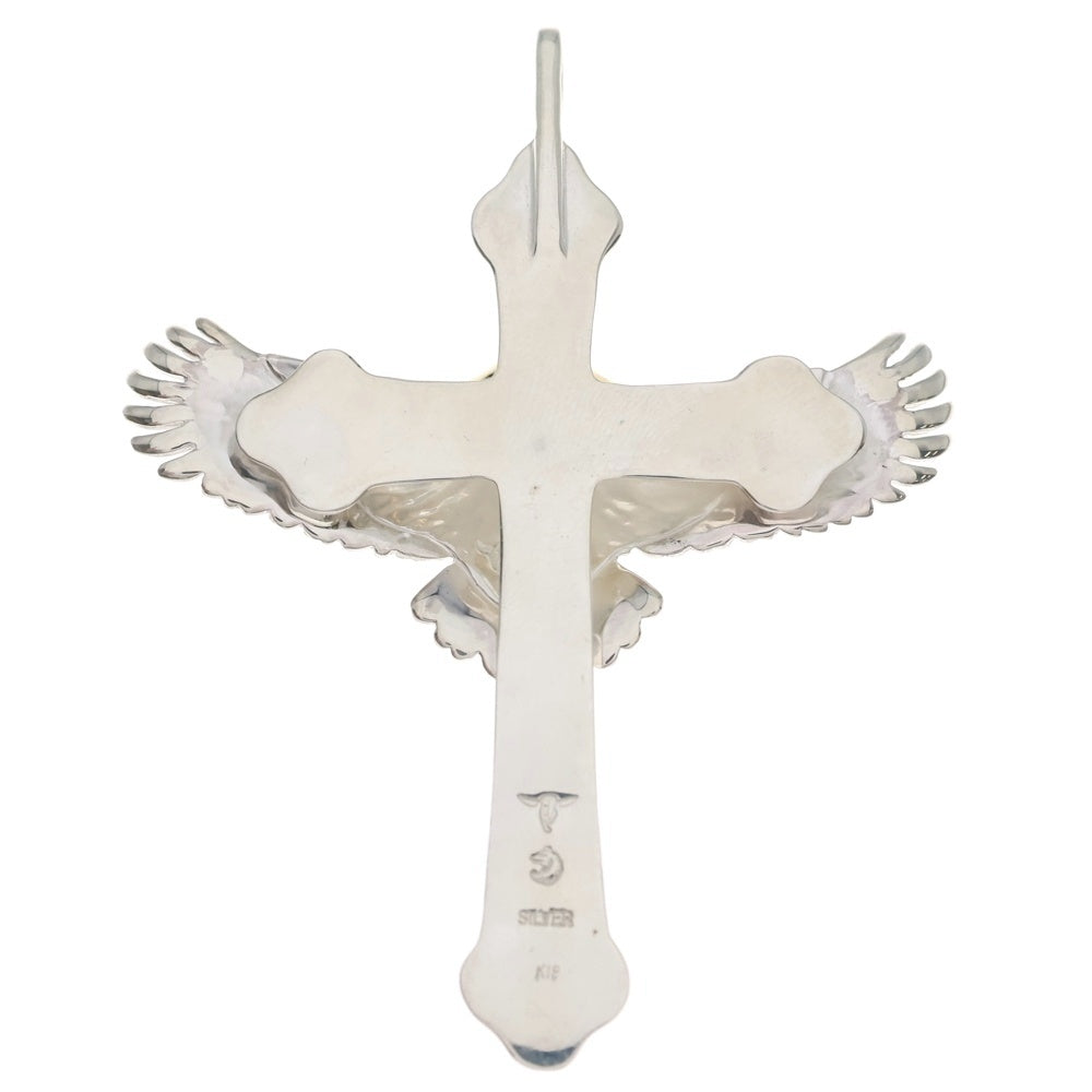 TADY & KING(タディアンドキング) ラージクロス小イーグル頭金カスタム ペンダントトップ シルバー/ゴールド