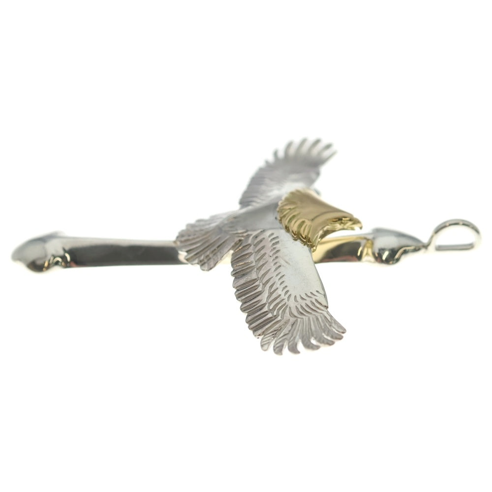 TADY & KING(タディアンドキング) ラージクロス小イーグル頭金カスタム ペンダントトップ シルバー/ゴールド