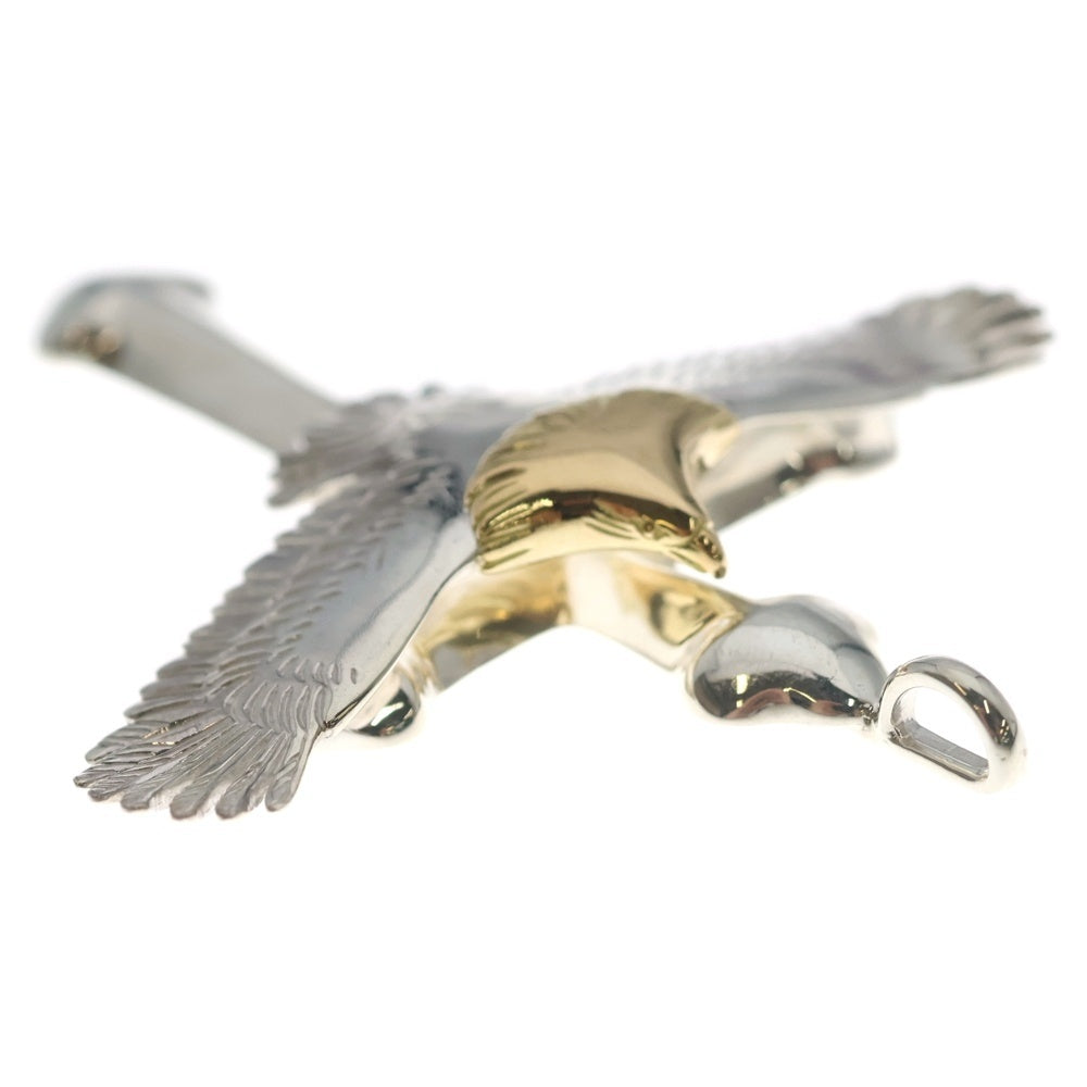 TADY & KING(タディアンドキング) ラージクロス小イーグル頭金カスタム ペンダントトップ シルバー/ゴールド