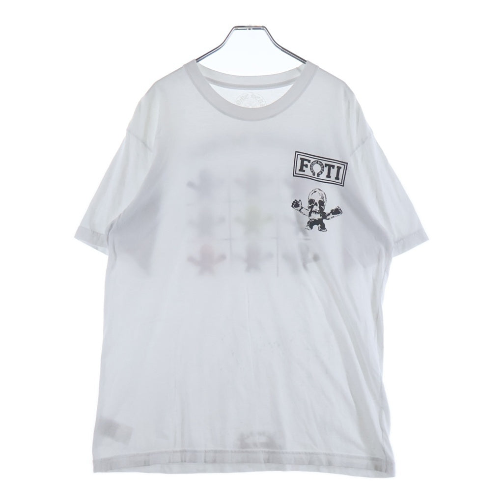 CHROME HEARTS(クロムハーツ) FOTI TIKTAK TEETER フォティ ティクタク・ティーター プリント半袖Tシャツ カットソー ホワイト/マルチ