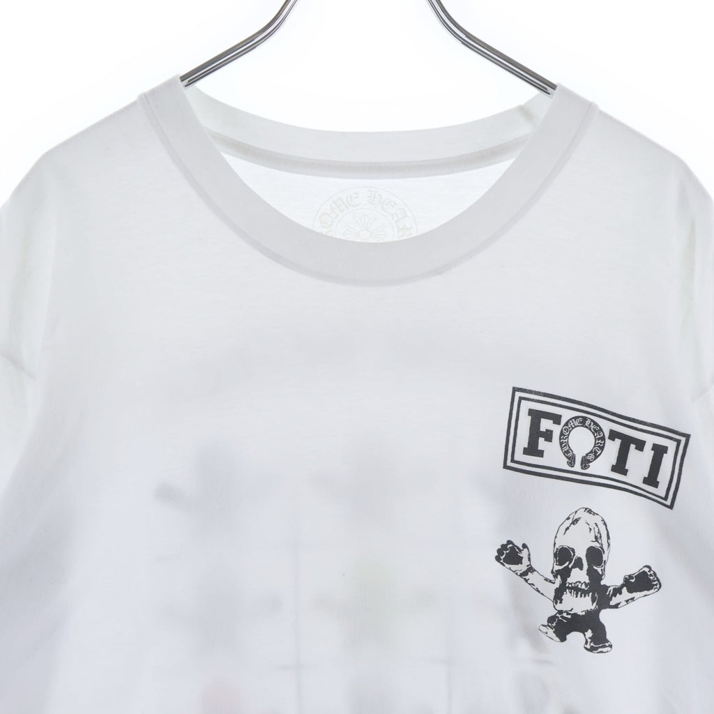 CHROME HEARTS(クロムハーツ) FOTI TIKTAK TEETER フォティ ティクタク・ティーター プリント半袖Tシャツ カットソー ホワイト/マルチ