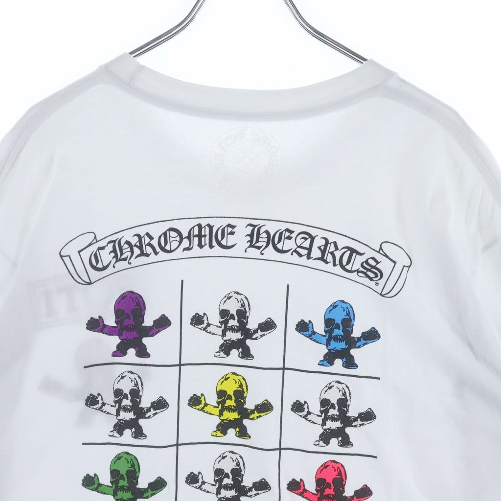 CHROME HEARTS(クロムハーツ) FOTI TIKTAK TEETER フォティ ティクタク・ティーター プリント半袖Tシャツ カットソー ホワイト/マルチ