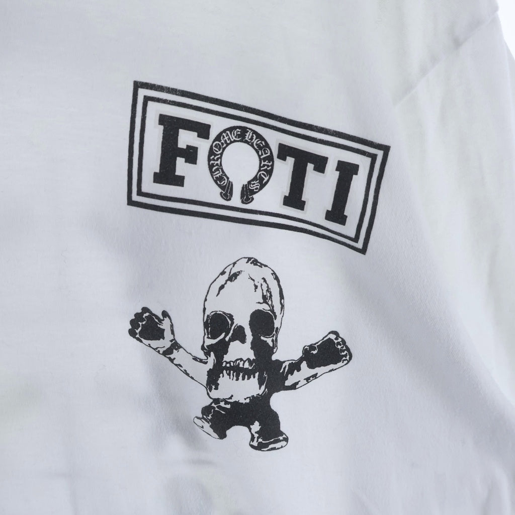 CHROME HEARTS(クロムハーツ) FOTI TIKTAK TEETER フォティ ティクタク・ティーター プリント半袖Tシャツ カットソー ホワイト/マルチ