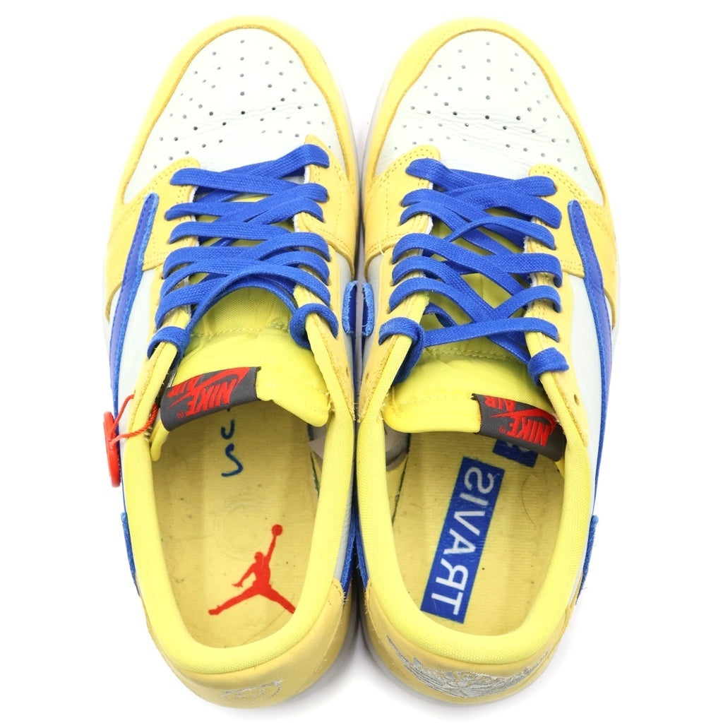 NIKE(ナイキ) ×TRAVIS SCOTT WMNS AIR JORDAN 1 RETRO LOW OG CANARY トラヴィススコット ウィメンズ エアジョーダン1 ローカットスニーカー US10.5/27.5cm DZ4137-700 レディース