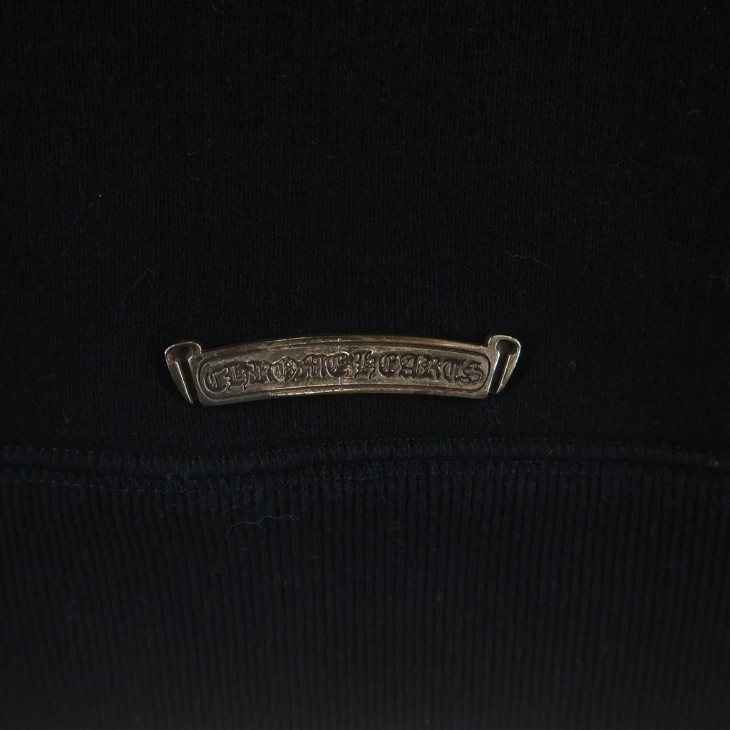 CHROME HEARTS(クロムハーツ) 7-11 HD PLVR SWTSHRT セメタリークロスパッチ バックCHロゴプルオーバーフーディパーカー ブラック