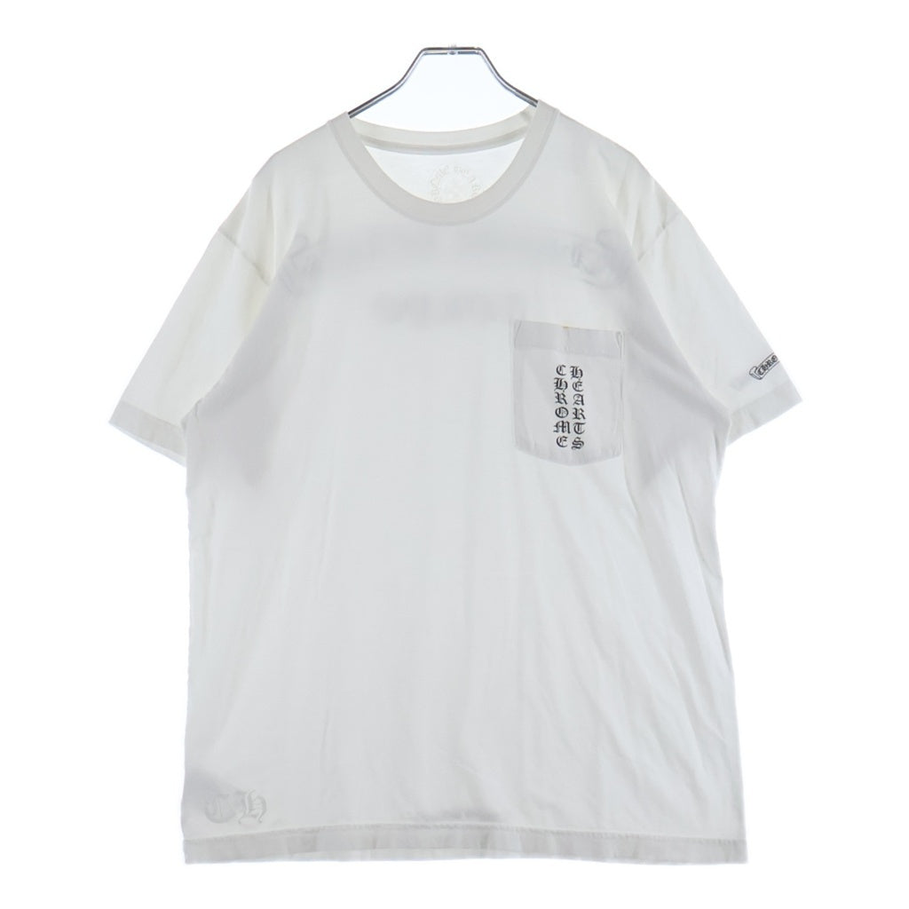 CHROME HEARTS(クロムハーツ) CH T-SHRT TOKYO LTD 東京限定 バックスクロールラベルプリント半袖Tシャツ カットソー ホワイト
