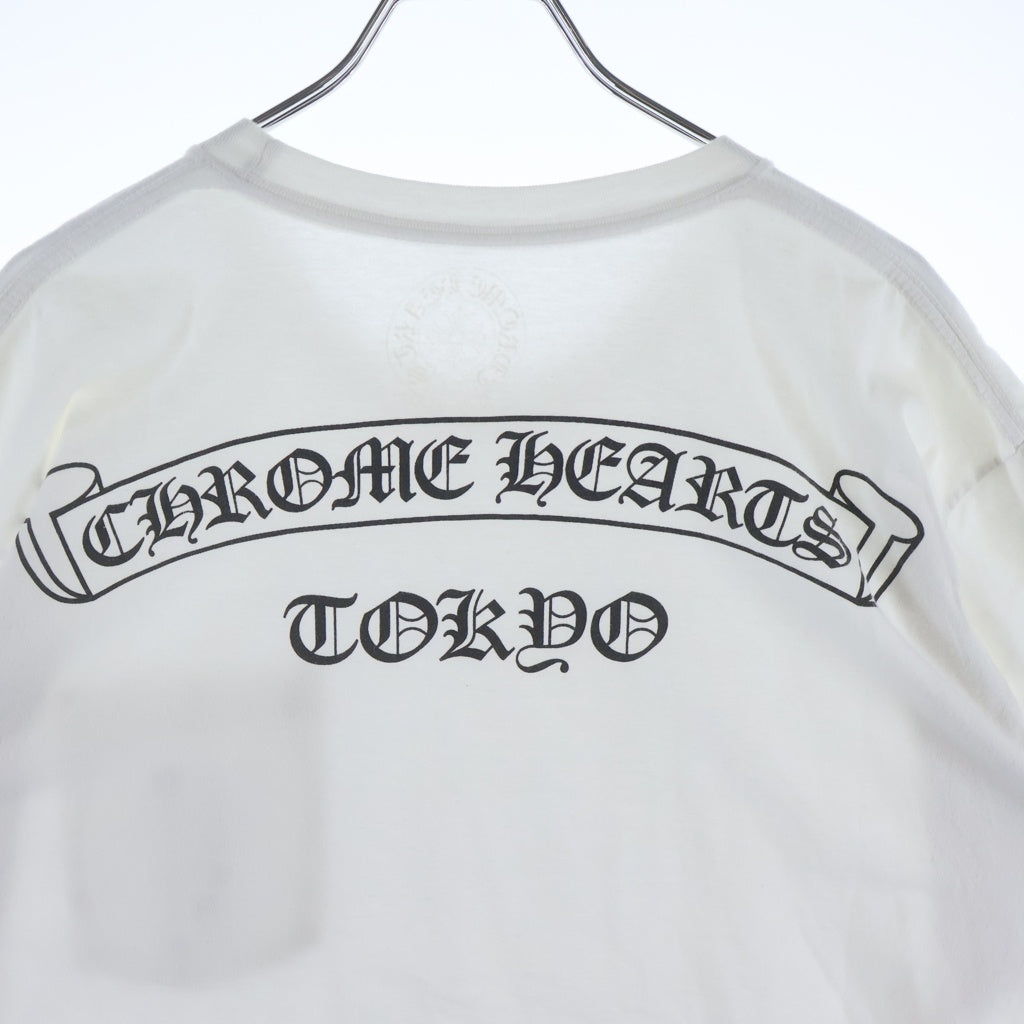 CHROME HEARTS(クロムハーツ) CH T-SHRT TOKYO LTD 東京限定 バックスクロールラベルプリント半袖Tシャツ カットソー ホワイト
