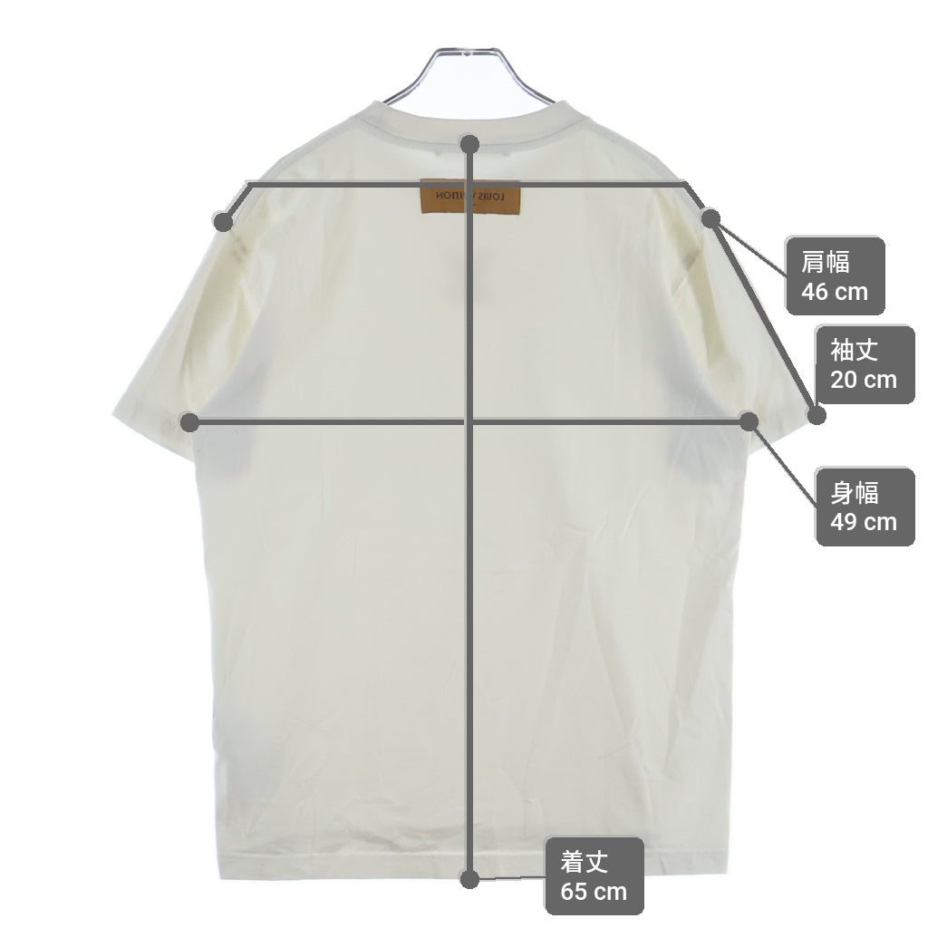 LOUIS VUITTON(ルイヴィトン) 25SS LVロゴエンボスド半袖Tシャツ カットソー RM251Q DT3 HNY55W ホワイト